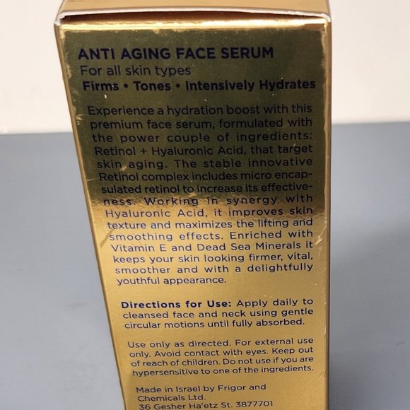 Edom Retinol + Hyaluronic Acid Anti Aging Face Serum 1 oz - Picture 3 of 3